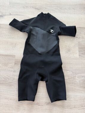Rip Curl mens omega 2mm Black Short-Sleeve Shorty leg Wetsuit size Large